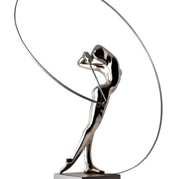 Escultura intitulada "Swing" por Bernard Rives, Obras de arte originais, Aço inoxidável