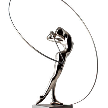 Skulptur mit dem Titel "Swing" von Bernard Rives, Original-Kunstwerk, Edelstahl