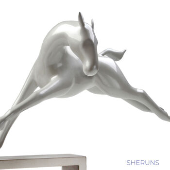 Γλυπτική με τίτλο "Sheruns" από Bernard Rives, Αυθεντικά έργα τέχνης, Πολυμερές πηλό