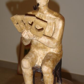 Sculpture titled "Ceci n'est pas qu'u…" by Bernard Sabathé, Original Artwork, Wood