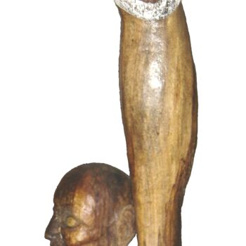 Sculptuur getiteld "Aspiration" door Bernard Sabathé, Origineel Kunstwerk, Hout