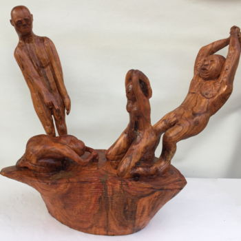 雕塑 标题为“Violences faites au…” 由Bernard Sabathé, 原创艺术品, 木