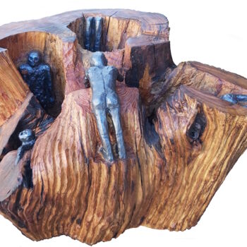 雕塑 标题为“Mine de "Riens"” 由Bernard Sabathé, 原创艺术品, 木