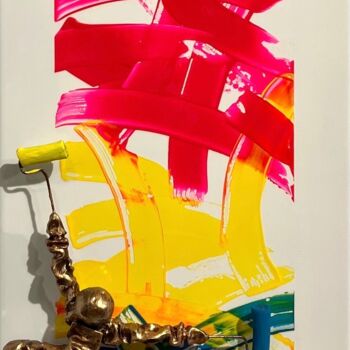 Peinture intitulée "Colors mood" par Bernard Saint-Maxent, Œuvre d'art originale, Acrylique Monté sur Aluminium