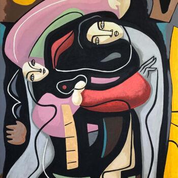 Pintura titulada "DANCE AND KISS ME G…" por Bernard Simunovic, Obra de arte original, Acrílico