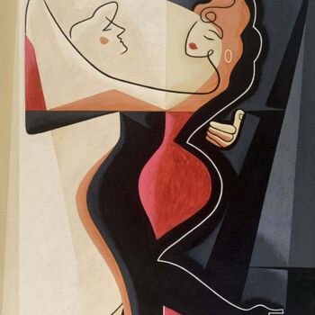 Картина под названием "ELEGANCE AND GRACE" - Bernard Simunovic, Подлинное произведение искусства, Акрил