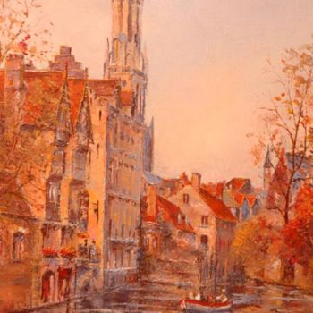 "Bruges" başlıklı Tablo Pierre-Bernard Andrieux tarafından, Orijinal sanat