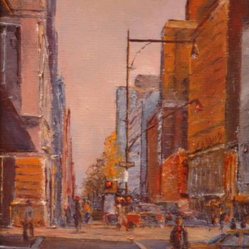 Peinture intitulée "Midtown west" par Pierre-Bernard Andrieux, Œuvre d'art originale