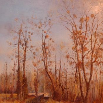 Painting titled "bois de la vallée d…" by Pierre-Bernard Andrieux, Original Artwork