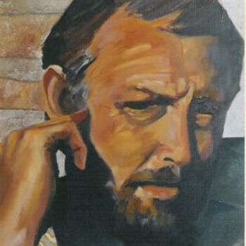 绘画 标题为“Autoportrait 2” 由Bernard Fosse, 原创艺术品, 油