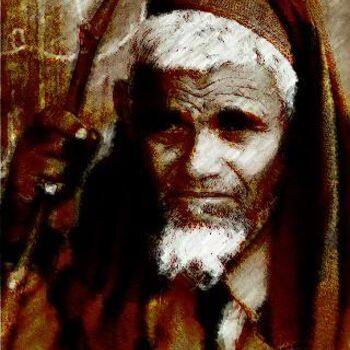 Arts numériques intitulée "Yemenite 5" par Bernard Fosse, Œuvre d'art originale