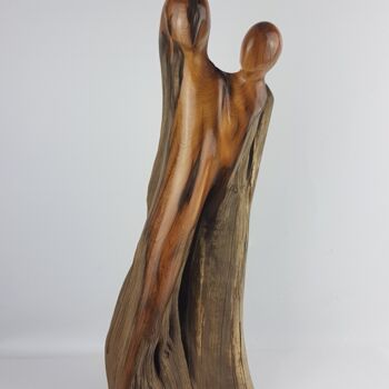 Escultura intitulada "Wood vocation" por Bernard Geoffroy, Obras de arte originais, Madeira