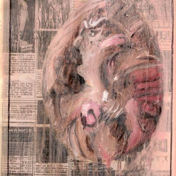 Peinture intitulée "LES COTELETTES ROSE…" par Virgile Bernardi, Œuvre d'art originale, Huile