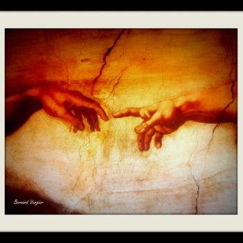 Fotografia intitolato "toucher du doigt.(c…" da Bernard Vergier, Opera d'arte originale