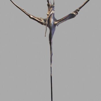 Скульптура под названием "the-guardian-front…" - Bernd Nordt, Подлинное произведение искусства, Бронза