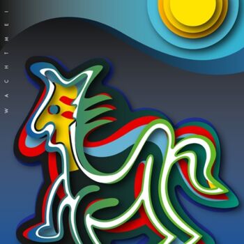 Digitale Kunst mit dem Titel "In The First Mornin…" von Bernd Wachtmeister, Original-Kunstwerk, Digitale Malerei