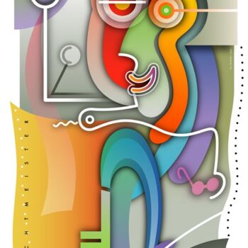 Digital Arts titled "The Clairvoyant | l…" by Bernd Wachtmeister, Original Artwork, Digital Painting