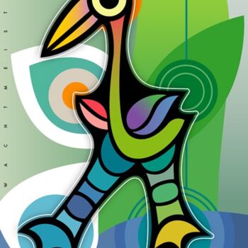 Digital Arts titled "Hunter By The River…" by Bernd Wachtmeister, Original Artwork, Digital Painting