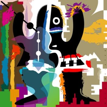 Arte digitale intitolato "Mumbo Jumbo | Hokus…" da Bernd Wachtmeister, Opera d'arte originale, Pittura digitale