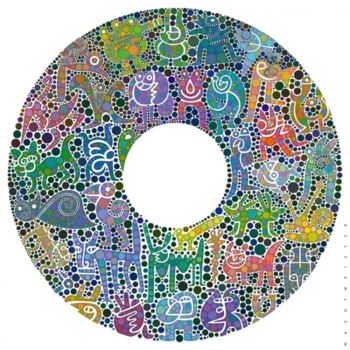 Digital Arts titled "Color-Fauna-Circle…" by Bernd Wachtmeister, Original Artwork, Digital Painting