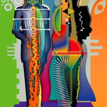 Digital Arts titled "Unearthly Catwalk S…" by Bernd Wachtmeister, Original Artwork, Digital Painting