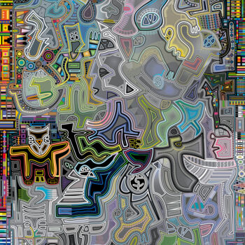 Цифровое искусство под названием "Complex" - Bernd Wachtmeister, Подлинное произведение искусства, 2D Цифровая Работа