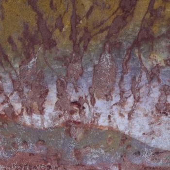 Картина под названием "Descente sur terre" - Alain Bernegger, Подлинное произведение искусства, Пигменты