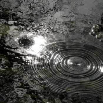 Photographie intitulée "Anneaux d'eau" par Alain Bernegger, Œuvre d'art originale