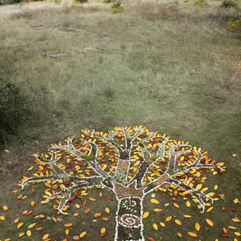 Installation intitulée "Arbre d' automne" par Alain Bernegger, Œuvre d'art originale