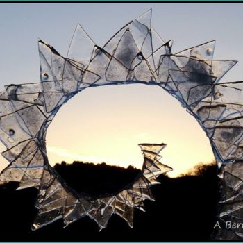 Installation intitulée "Ammonite de glaces" par Alain Bernegger, Œuvre d'art originale