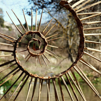 Aufbau mit dem Titel "Spirale" von Alain Bernegger, Original-Kunstwerk
