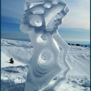 Installation titled "Sculpture de neige" by Alain Bernegger, Original Artwork