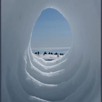 「Passage de neige」というタイトルのインストール Alain Berneggerによって, オリジナルのアートワーク