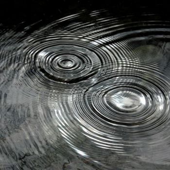 Installation intitulée "Ronds d'eau et refl…" par Alain Bernegger, Œuvre d'art originale