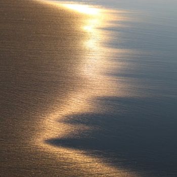 Fotografia intitolato "Vagues et lumière" da Alain Bernegger, Opera d'arte originale