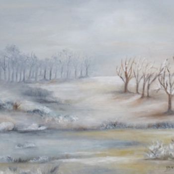 Peinture intitulée "Triste hiver" par Bernie38, Œuvre d'art originale