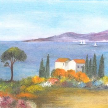 Painting titled "Méditéranée" by Bernie38, Original Artwork