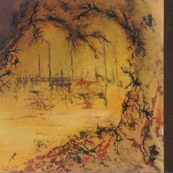 Pittura intitolato "Coeur d'Asie" da Didier Bernis, Opera d'arte originale, Olio
