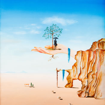 「voyage inconnu」というタイトルの絵画 Bernard Jageneauによって, オリジナルのアートワーク, オイル