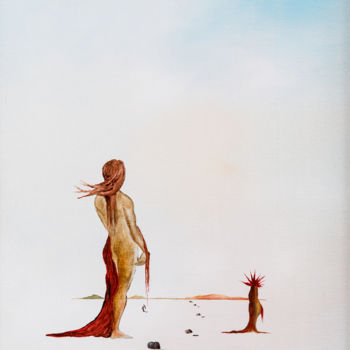 Malerei mit dem Titel "Venus" von Bernard Jageneau, Original-Kunstwerk, Öl