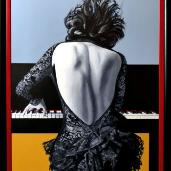 Pintura titulada "Khatia" por Bert Coppens, Obra de arte original, Acrílico