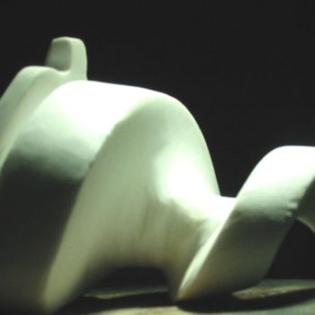 Sculpture intitulée "Seated form" par Bertalan, Œuvre d'art originale