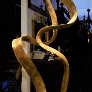 「Ballerina」というタイトルの彫刻 Bertalanによって, オリジナルのアートワーク, 金属