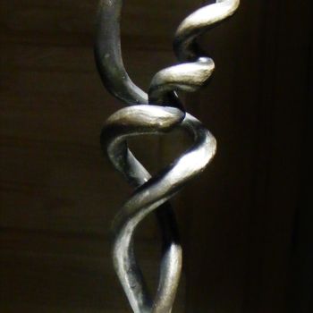 Sculpture titled "Maternity" by Bertalan, Original Artwork, Metals