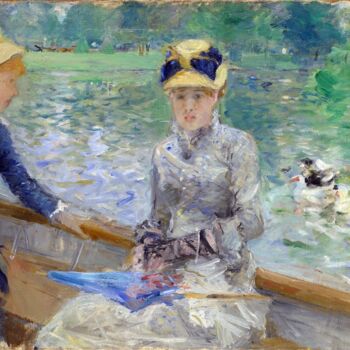 "Jour d'été" başlıklı Tablo Berthe Morisot tarafından, Orijinal sanat, Petrol