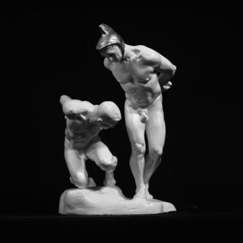 Escultura titulada "Perspicacité" por Bertrand Catteuw, Obra de arte original, Arcilla polimérica