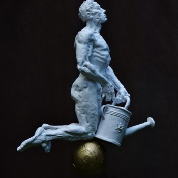 Sculpture titled "Annaffiatoio" by Bertrand Catteuw, Original Artwork, Resin