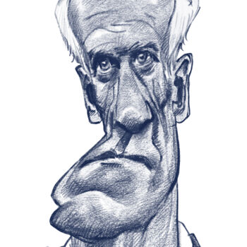 Dessin intitulée "Didier Deschamps, l…" par Bertrand Daullé, Œuvre d'art originale, Crayon