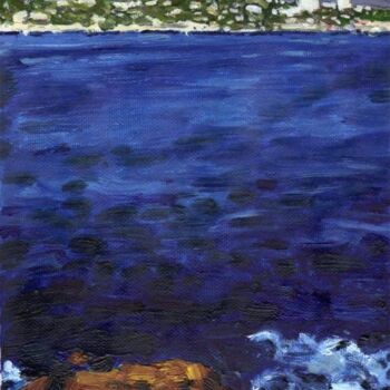 Peinture intitulée "Marseille vue de Mo…" par Bertrand Daullé, Œuvre d'art originale, Huile