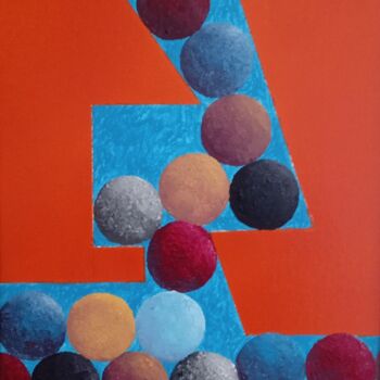 Peinture intitulée "Etude 7 ." par Bertrand Jost, Œuvre d'art originale, Acrylique Monté sur Carton